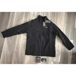 Ororo Men Heated Fleece Jacket Black Winter Coat 2XL W/Battery & Chargeer NWT